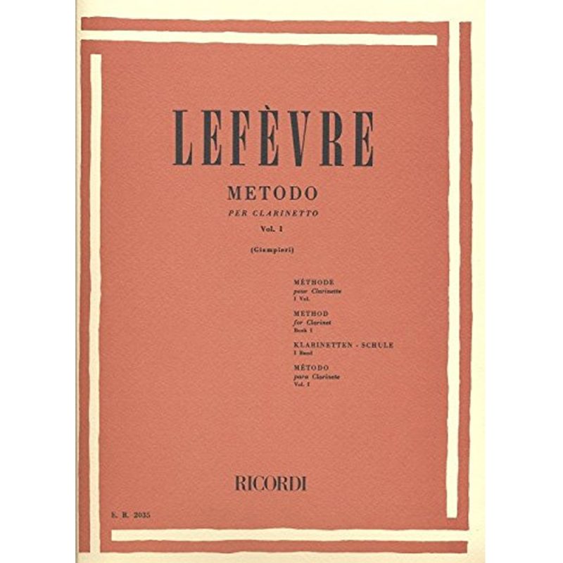 Lefevre Metodo Clarinetto Vol.I