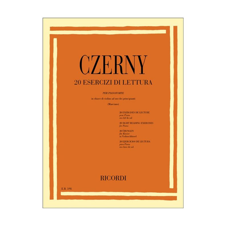 CZERNY – 20 ESERCIZI DI LETTURA