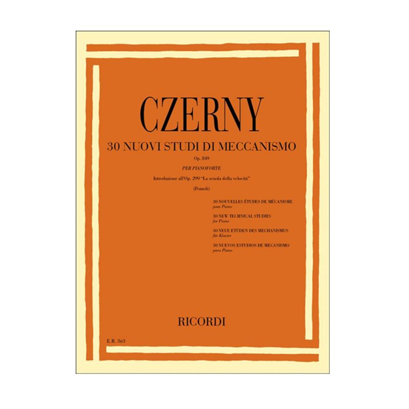 CZERNY – 30 NUOVI STUDI DI MECCANISMO OP 849