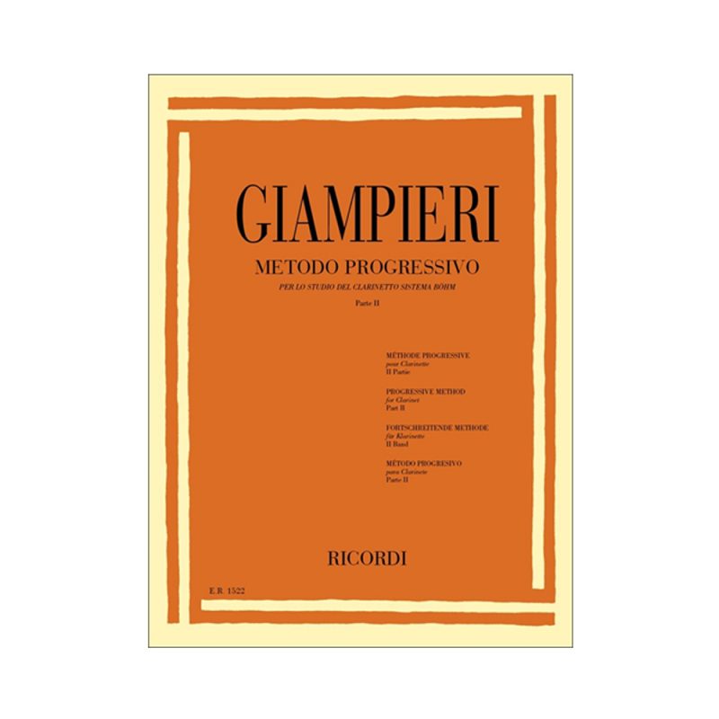 GIAMPIERI – METODO PROGRESSIVO PER LO STUDIO DEL CLARINETTO SISTEMA BÖHM (PARTE II)