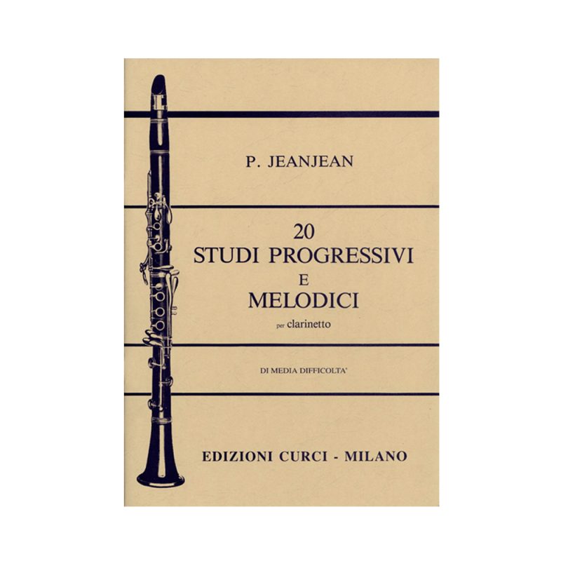 JEANJEAN – 20 STUDI PROGRESSIVI E MELODICI PER CLARINETTO DI MEDIA DIFFICOLTÁ