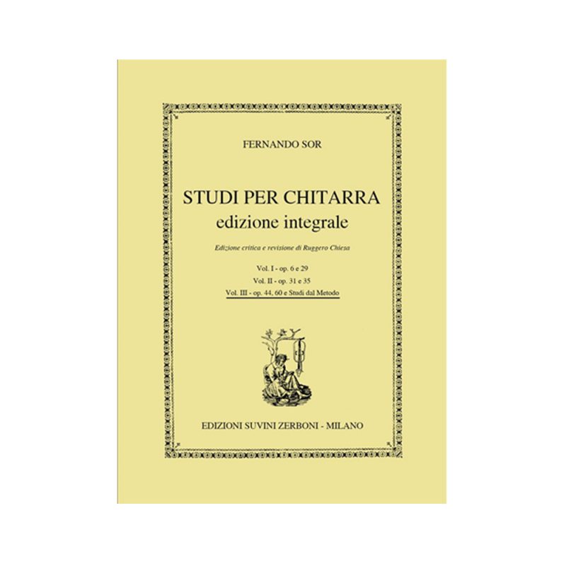 SOR – STUDI PER CHITARRA EDIZIONE INTEGRALE VOL 3